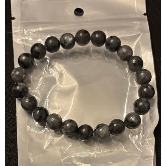 Women's Grey Beaded Bracelet - Picture 2 of 2